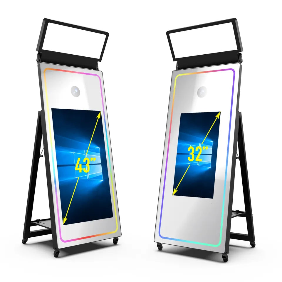 Magic Mirror Photo Booth Sizes