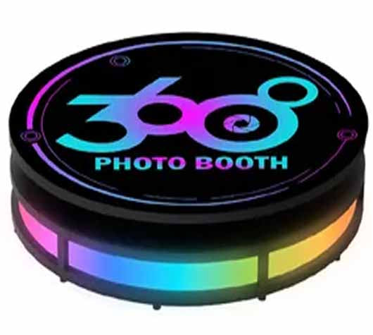 360 photo booth machine wood base